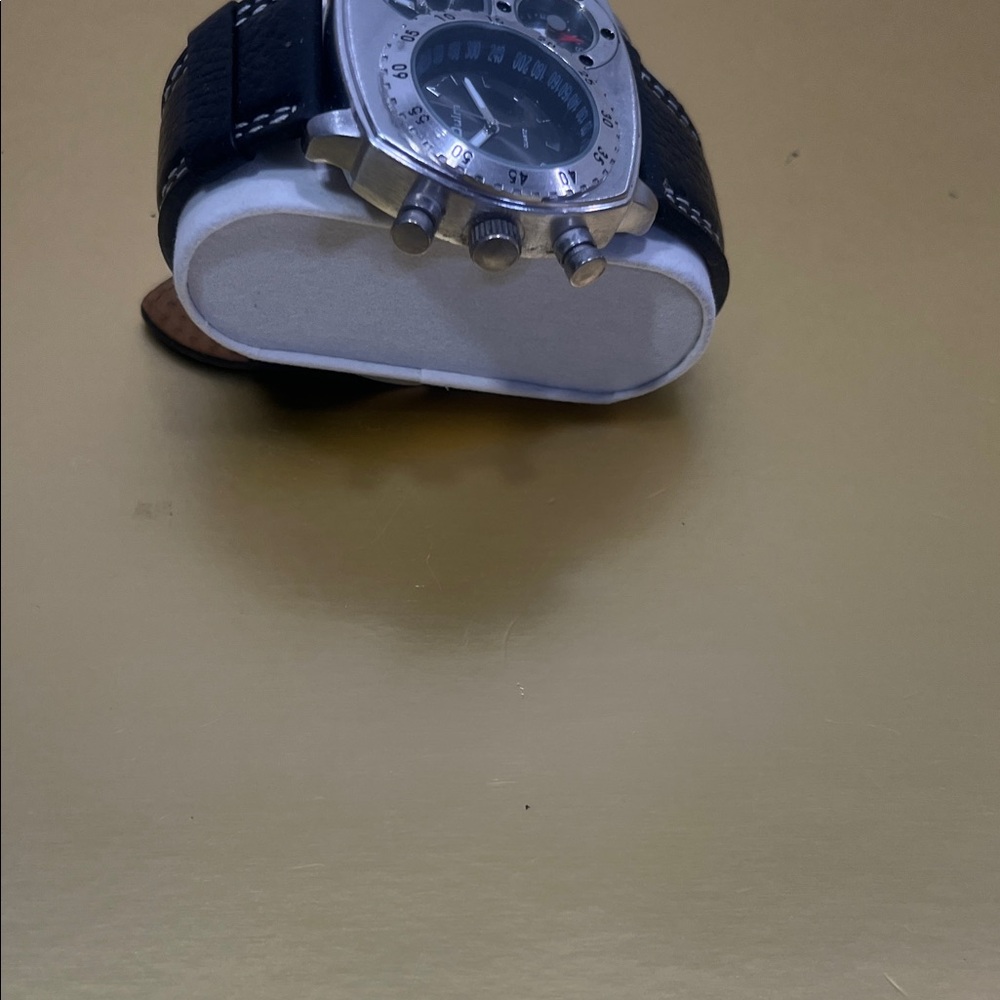 Silver and Black Multi-Dial Watch - Picture 2 of 4